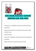 CER Exam &ndash; Endoscope Reprocessing & Microbiology &vert; 2026&sol;2027 &vert; 50&plus; Questions & Answers &vert; Sterilization&comma; Disinfection&comma; Endoscopy & Infection Control