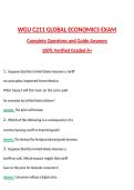 WGU C211 Global Economics Exam Complete Questions and Guide Answers 100&percnt; Verified Graded A&plus;