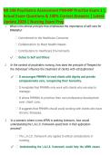 NR 548 Psychiatric Assessment PMHNP Practice Exam 1 &vert; Practice Questions & Detailed Answer Explanations &vert; 2026