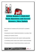 CESGA Module 6 Exam 2026&sol;2027 &ndash; 40&plus; Questions & Correct Answers &vert; ESG Integration&comma; Governance&comma; Materiality&comma; GHG & SASB