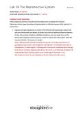 Lab 18&colon; The Reproductive System &lpar;BIO202L&rpar; &mdash; Complete Lab Notes and Study Material