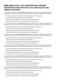NBME CBSE ACTUAL TEST QUESTIONS AND ANSWERS 2026&lowbar;2027&lpar;Quiz bank with all the correct answers&rpar;&lpar;usmle step 1&rpar;Medical examination&period;pdf&NewLine;&NewLine;