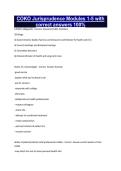 COKO Jurisprudence Modules 1-5 with correct answers 100&percnt;