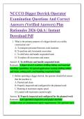 NCCCO Digger Derrick Operator &NewLine;Examination Questions And Correct &NewLine;Answers &lpar;Verified Answers&rpar; Plus &NewLine;Rationales 2026 Q&A &vert; Instant &NewLine;Download Pdf 