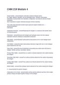 CHM 219 Module 4&period;  Questions and Answers 2026