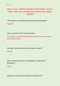 NUR 327 Exam 2 NEWEST 2026&sol;2027 EXAM REVIEW &vert; NUR 327 &NewLine;EXAM 2 PREP WITH 150 PRACTICE QUESTIONS AND CORRECT &NewLine;ANSWERS
