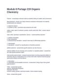 Module 8 Portage 219 Organic Chemistry&period; Questions with Accurate Answers
