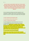 NUR 325 EXAM 3 &lpar;ASU&rpar; NEWEST 2026&sol; 2027 ACTUAL EXAM &NewLine;TEST BANK&vert; NUR325 HEALTH AND ILLNESS CONCEPTS I EXAM 3 &NewLine;REVIEW WITH COMPLETE 300 REAL EXAM QUESTIONS AND &NewLine;CORRECT VERIFIED ANSWERS&sol; ALREADY GRADED A&plus; &lpar;MOST &NewLine;RECENT&excl;&excl;