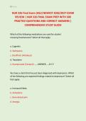 NUR 326 Final Exam &lpar;ASU&rpar; NEWEST 2026&sol;2027 EXAM &NewLine;REVIEW &vert; NUR 326 FINAL EXAM PREP WITH 300 &NewLine;PRACTICE QUESTIONS AND CORRECT ANSWERS &vert; &NewLine;COMPREHENSIVE STUDY GUIDE 