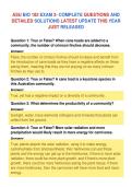 ASU BIO 182 EXAM 3- COMPLETE QUESTIONS AND&NewLine;DETAILED SOLUTIONS LATEST UPDATE THIS YEAR&NewLine;JUST RELEASED