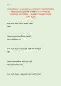 NUR 213 Exam 1 &lpar;Averett University&rpar; NEWEST 2026&sol;2027 EXAM &NewLine;REVIEW &vert; NUR 213 EXAM 1 PREP WITH 150 PRACTICE &NewLine;QUESTIONS AND CORRECT ANSWERS &vert; COMPREHENSIVE &NewLine;STUDY GUIDE