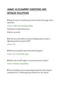 AMMO 45 EXAMPREP QUESTIONS AND&NewLine;DETAILED SOLUTIONS&NewLine;