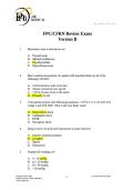 FPC&sol;CFRN Review Exam Version B &ndash; Comprehensive Flight and Critical Care Nursing Practice Questions