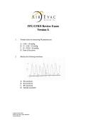 FPC&sol;CFRN Review Exam Version B &ndash; Comprehensive Flight and Critical Care Nursing Practice Questions