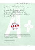 Pediatric Physical Pediatric Physical &NewLine;Examination 4 & Health Assessment 1st Edition &NewLine;by Sawyer Test Banknation & Health &NewLine;Assessment 1st Edition by Sawyer Test &NewLine;Bankination & Health Assessment 1st Edition &NewLine;by Sawyer Test Bank 