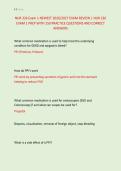 NUR 326 Exam 1 NEWEST 2026&sol;2027 EXAM REVIEW &vert; NUR 326 &NewLine;EXAM 1 PREP WITH 150 PRACTICE QUESTIONS AND CORRECT &NewLine;ANSWERS