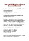 Pediatric NCLEX Questions with correct Answers &lpar;100&percnt; Verified&rpar;  2026&sol;2027