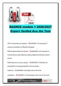 DAANCE Module 1 2026&sol;2027 &vert; 50&plus; Questions & Answers &vert; CNS&comma; Cardiovascular System&comma; Respiratory Anatomy&comma; ANS&comma; IV Veins & Dental Anesthesia
