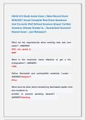 OSHA 510 Study Guide Exam &vert;&vert; Most Recent Exam &NewLine;2026&vert;2027 Actual Complete Real Exam Questions               &NewLine;And Correctly Well Defined Answers &lpar;Expert Verified &NewLine;Answers&rpar; Already Graded A&plus; &vert; Guaranteed Success&excl;&excl; &NewLine;Newest Exam &vert; Just Released&excl;&excl;