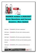 DAANCE Module 2 Exam 2026&sol;2027 &vert; 50&plus; Questions & Correct Answers &vert; ASA Classification&comma; Cardiac Diseases&comma; ECG & Dysrhythmias