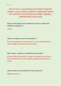 NUR 327 Exam 3 Jeopardy&sol;PowerPoint NEWEST 2026&sol;2027 &NewLine;REVIEW &vert; NUR 327 EXAM 3 JEOPARDY & POWERPOINT REVIEW &NewLine;WITH 150 PRACTICE QUESTIONS AND CORRECT ANSWERS &vert; &NewLine;COMPREHENSIVE STUDY GUIDE 