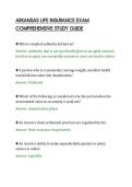 ARKANSAS LIFE INSURANCE EXAM&NewLine;COMPREHENSIVE STUDY GUIDE&NewLine;