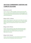 ASD EXAM COMPREHENSIVE QUESTIONS AND&NewLine;COMPLETE SOLUTIONS