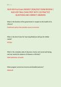NUR 439 Final Exam NEWEST 2026&sol;2027 EXAM REVIEW &vert; &NewLine;NUR 439 FINAL EXAM PREP WITH 150 PRACTICE &NewLine;QUESTIONS AND CORRECT ANSWERS