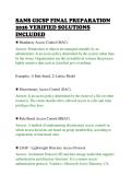 SANS GICSP FINAL PREPARATION&NewLine;2026 VERIFIED SOLUTIONS&NewLine;INCLUDED&NewLine;