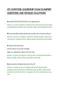 ATI CAPSTONE LEADERSHIP EXAM EXAMPREP&NewLine;QUESTIONS AND DETAILED SOLUTIONS