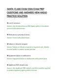 SANTA CLARA EXAM 2026 EXAM PREP&NewLine;QUESTIONS AND ANSWERS VIEW AHEAD&NewLine;PRACTICE SOLUTION&NewLine;