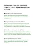 SANTA CLARA EXAM 2026 FINAL PAPER&NewLine;COMPLETE QUESTIONS AND ANSWERS FULL&NewLine;SOLUTION&NewLine;