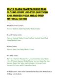 SANTA CLARA EXAM PACKAGE DEAL&NewLine;CLOSING SCRIPT UPDATED QUESTIONS&NewLine;AND ANSWERS VIEW AHEAD PREP&NewLine;MATERIAL SOLVED&NewLine;