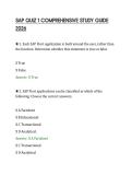 SAP QUIZ 1 COMPREHENSIVE STUDY GUIDE&NewLine;2026
