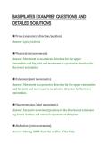 BASI PILATES EXAMPREP QUESTIONS AND&NewLine;DETAILED SOLUTIONS&NewLine;