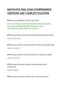 BASI PILATES FINAL EXAM COMPREHENSIVE&NewLine;QUESTIONS AND COMPLETE SOLUTIONS