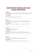Aquifer IM Exam Questions and Correct&NewLine;Answers 100&percnt; Verified 
