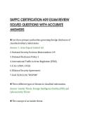 SAPPC CERTIFICATION 409 EXAM REVIEW&NewLine;SOLVED QUESTIONS WITH ACCURATE&NewLine;ANSWERS