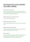 BIO 101 EXAM 1 NVCC ACTUAL QUESTIONS&NewLine;AND CORRECT ANSWERS&NewLine;