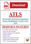 ATLS Post Test 2026 &vert; MCQ Practice Questions & Answers with Rationales &vert; Complete Study Guide