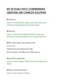 BIO 101 EXAM 1 NVCC COMPREHENSIVE&NewLine;QUESTIONS AND COMPLETE SOLUTIONS