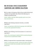 BIO 101 EXAM 1 NVCC EXAM REVIEW&NewLine;QUESTIONS AND VERIFIED SOLUTIONS&NewLine;