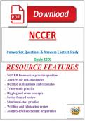 Ironworker NCCER Questions & Answers &vert; Latest Study Guide 2026