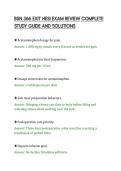 BSN 366 EXIT HESI EXAM REVIEW COMPLETE&NewLine;STUDY GUIDE AND SOLUTIONS