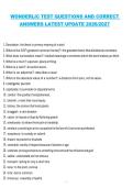 Wonderlic Test &ndash; Questions and Correct Answers &vert; Latest Updated Study Guide 2026&sol;2027