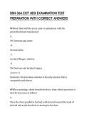 BSN 366 EXIT HESI EXAMINATION TEST&NewLine;PREPARATION WITH CORRECT ANSWERS&NewLine;