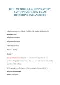 BIOL 271 MODULE 4&colon; RESPIRATORY&NewLine;PATHOPHYSIOLOGY EXAM&NewLine;QUESTIONS AND ANSWERS