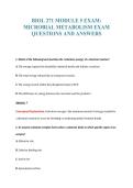BIOL 271 EXAM PACKAGE DEAL 100&percnt; VERIFIED