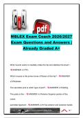 MBLEx Exam Coach 2026&sol;2027 &vert; 100&plus; Questions & Answers &vert; Anatomy&comma; Kinesiology&comma; Muscles&comma; Joints&comma; Nervous System&comma; Pathology & Ethics