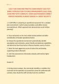 CGSC F100 EXAM AND PRACTICE EXAM NEWEST 2026 TEST &NewLine;BANK&vert; INTRODUCTION TO FORCE MANAGEMENT &lpar;CGSC&rpar; FINAL &NewLine;EXAM PREP WITH COMPLETE  EXAM QUESTIONSAND CORRECT &NewLine;VERIFIED ANSWERS&sol; ALREADY GRADED A&plus; &lpar;MOST RECENT&excl;&excl;&rpar;